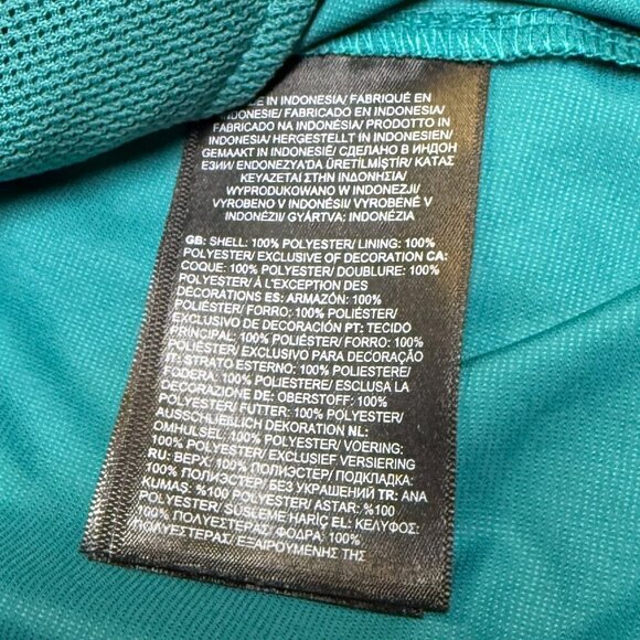 North Face Womens Flyweight Hoodie Jacket Teal Size M, Style NF0A4MF, EUC - Picture 7 of 11